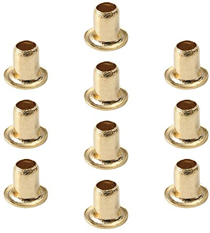 MroMax Lot de 200 rivets creux en cuivre pour circuit imprimé M3/0,02 x 4 mm