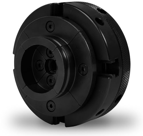 EBERTH Plato de tres garras con 125 mm de diámetro, 5 Autocentrante, Rosca de conexión 1 -8 TPI, Incl. herramienta de sujeción, Accesorios de torno, Plato de torno de alta calidad, Plato de sujeción