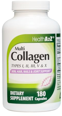 NutraA2Z HealthA2Z Multi Collagen Pills 1735mg, 180 Capsules (60 Servings)