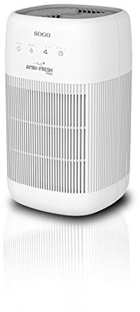 SOGO Purificador De Aire Con Filtro HEPA 2 En 1 Mejora Calidad Del Aire - Purificador Aire Con Deshumidificador Silencioso Reduce Alergias - Air Purifier HEPA Elimina Olores Y Humo