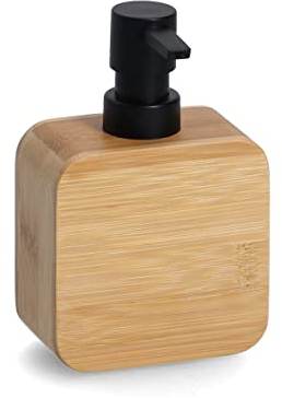 Zeller 18925 - Dispensador de jabón (bambú, Aprox. 10 x 5,6 x 15,4 cm)