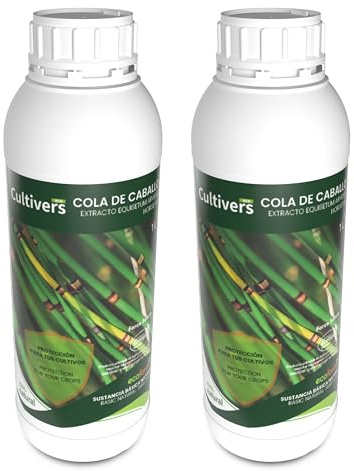 CULTIVERS Cola de Caballo Plantas Ecológico 2x1L | Extracto Vegetal para el Cuidado de Plantas | Uso en Jardinería | Refuerzo del Mantenimiento Vegetal