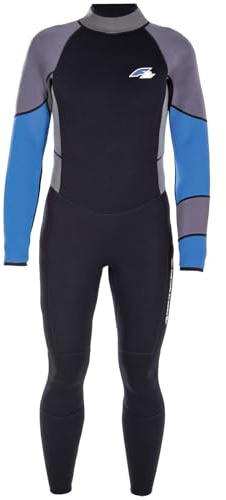 F2 Herren Neopren Anzug Rebel - Full Suit 4/3 mm M Blau