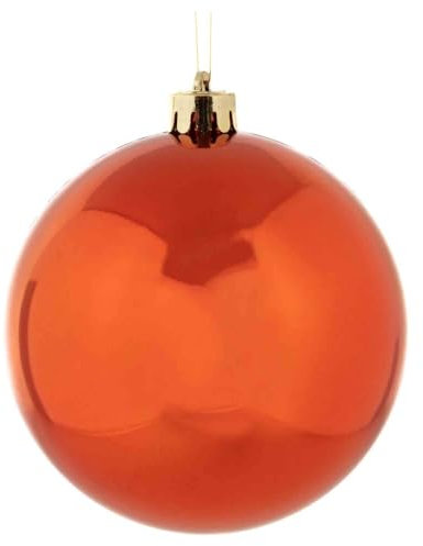 VEPATIM Weihnachtskugeln Christbaumkugeln XXL aus Kunststoff kupfer Ø25cm