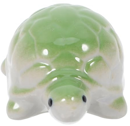 BUGUUYO Aquarium Dekoration Kreative Schwimmende Tierfiguren Aus Keramik Für Teich Und Fischbecken Niedliche Schildkröten-Statue Lebendige Aquariengestaltung