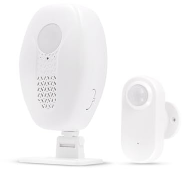 Waytronic Wireless Motion Sensor Alarm Indoor,Door Motion Activated Bell for Home Doorway,Business Entry,Garage Security,Store Entrance,Pet/Elderly/Dementia Patient Monitoring,(1 Receiver+1 Sensor)