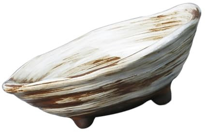 POPETPOP Ciotola in Ceramica Giapponese Per Bonsai Vaso Decorativo Dalla Forma Irregolare Vaso in Ceramica Fatto A Mano Per La Decorazione Della Casa