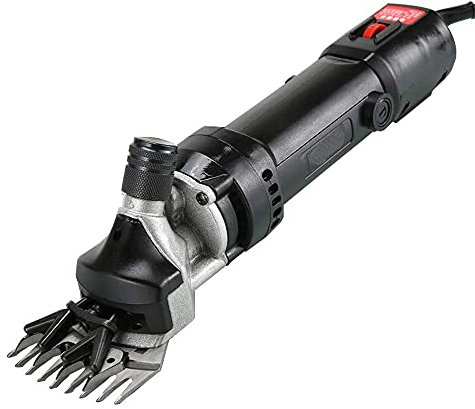 ZJFHEYUO Tondeuse pour Chevaux 850 W 6 Vitesses Kit de toilettage pour Animaux Ciseaux Professionnels pour Animaux pour raser la Laine de Fourrure chez Les Moutons, Les chèvres, l