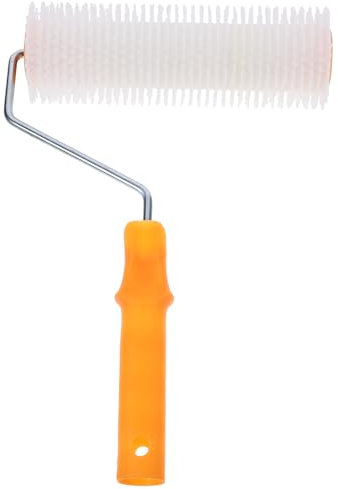 Homoyoyo Púas Para Ventilación 9 Pulgadas 23 Cm x 14 Mm Herramienta Autonivelante Para Pisos Epoxi Mango Ergonómico Uso Profesional Para Pintura y Acabado