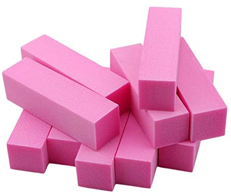 NIYANGLE 10pezzi Unghie Naturale Blocchi per Lucidatura Spugne per Modellare Raspe Lati Strumenti per Manicure Art