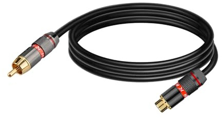 ROBAUN 0.3-20M 1PC Cables Male To Male Aux Cable Jack For Home Theater TV DVD CD Loudspeaker Box Power Amplifier(MF-RD,1.5m)