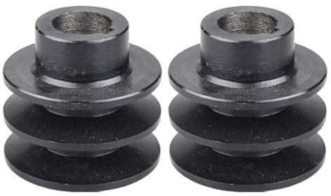 Woedpez 2pcs 19mm/20 Mm Borenriemenriemenscheibe Doppelrillen Riemenscheibe EIN Gürtel Für 168F Ersatzmotorscheibe Stabile Leistungen