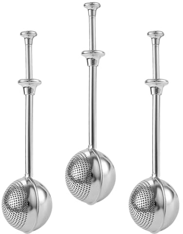Ciieeo 3pcs Baking Dusting Sifter Fine Mesh Flour Shaker Powdered Sugar Duster Sugar Shaker for Baking Cooking Accessories Stainless Steel