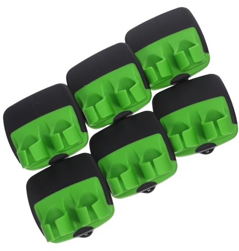 JECOMPRIS Pelador de Verduras y Frutas de Dedo Ergonómico de Acero Inoxidable 6 Piezas en Verde y Negro Multiusos para Cocina y Hogar Pelador de Zanahorias y Patatas Fácil de Usar