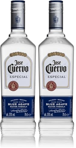José Cuervo Especial Silver 70 cl, Tequila Bianco non Invecchiato, Miscela Equilibrata, 35% (Confezione da 2)