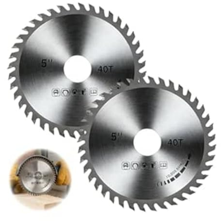 2PCS 125mm Angle Grinder Wood Blade, 5 40t Carbide Teeth,Angle Grinder Wood Cutting Discs,Woo-D Cutting Disc For An-Gle Gri-Nder,Disc Drill Blades,An-Gle Grin-Der W-Ood Blade,For Hardwood & Plastic