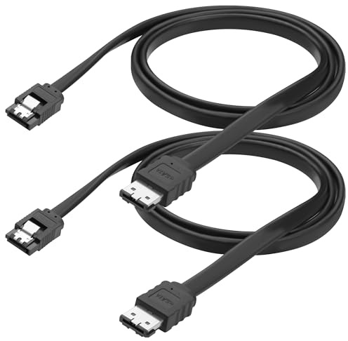 ELFJMZP Cable SATA a eSATA, núcleo de cobre con solapa de bloqueo, cable de transferencia de datos SATA-III de 6 Gbps para carcasa de disco duro HDD y SSD, cable conversor externo SATA a eSATA, 100cm