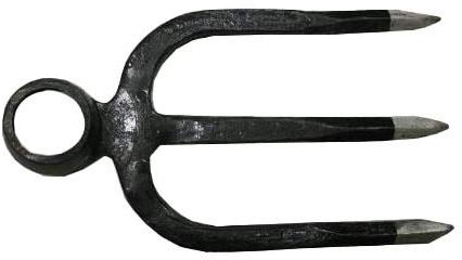 Canterbury Hoe Fork Head, Forged 3 Prongs