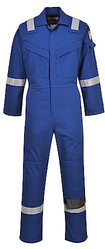 Portwest Flammhemmender, antistatischer Overall 350 g, Größe: M, Farbe: Königsblau, FR50RBRM