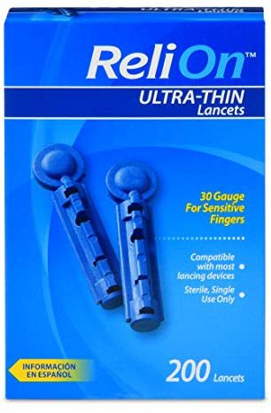 ReliOn 30G Ultra Thin Lancets 200-ct (Pack of 2)