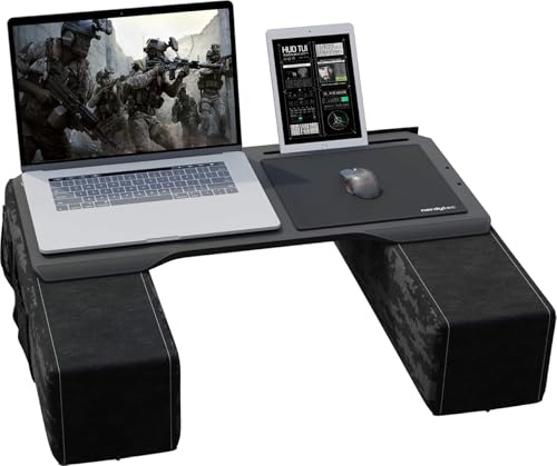 Couchmaster® CYBOT (Lapdesk Ergonomique pour Ordinateurs Portables ou périphériques sans Fil avec Coussins, Convient pour Couch/lit)