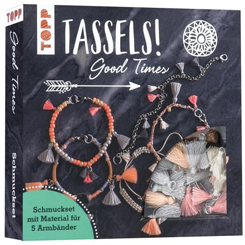 Tassels! Schmuckset Good Times: Anleitung und Material für 5 Tassel-Armbänder zum Selbermachen