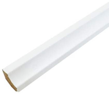 Laminate Scotia Floor Beading 2.4m x10 Lengths (White)