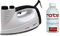 Rotel Professional Extra Schwarz Dampfbügeleisen Bügelstation mit Edelstahlsohle / 800W / isolierter Tank 300ml mit Rotel Bügeleisenentkalker 500 ml