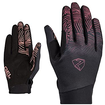 Ziener Damen Conny Fahrrad/Mountainbike/Radsport-Handschuhe | Langfinger mit Touchfunktion - atmungsaktiv,dämpfend, pink dust, 8