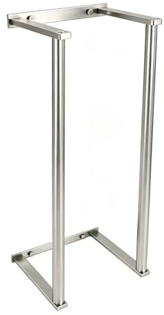 Bathroom Towel Rack for Rolled Towels, Wall Mounted Towel Storage Rack for Bathroom Organization, Stainless Steel Towel Storage Holder Can Holds Up to 6 Large Bath Towels (Silver)