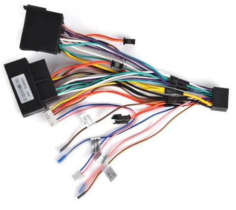 CAMECHO 36 PIN & 40 PIN ISO-Adapterkabel Autoradio für VW/Golf/Passat/Touareg/Polo/Skoda/Seat mit Radioantenne, Lenkradsteuerkabel und Rückfahrsteuerkabel