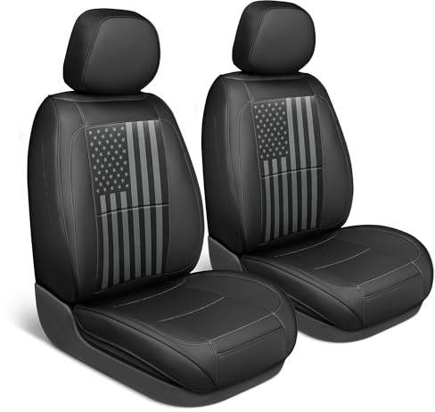 American Black Flag Seat Covers for Trucks, Cars, & SUV - Napa Leather US Car Seat Covers American Flag Truck Accessories - Car Seat Cover American Flag Car Accessories Car Seat Protector
