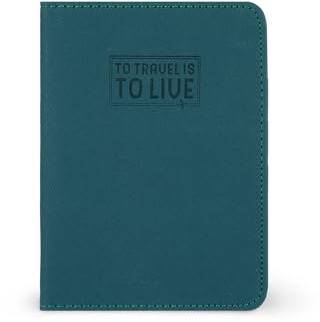 Legami - Petroleum Blue Passport Holder, Passport Holder Brieftasche für Reisen, Reisepasshülle, 1 Passporttasche, 4 Kartenfächer, RFID-Schutz, 10,5 x 14 x 1 cm, blau, S, Casual