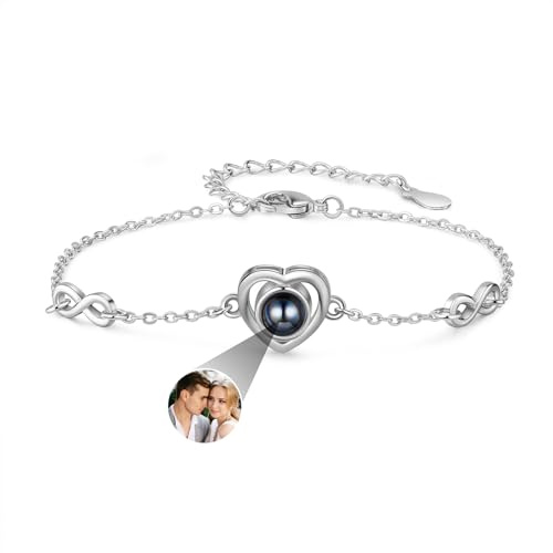 Lam Hub Fong Foto Armband Personalisierte Projektion Armband mit Bild Innen Geschenke für Familie Freunde Haustierbesitzer