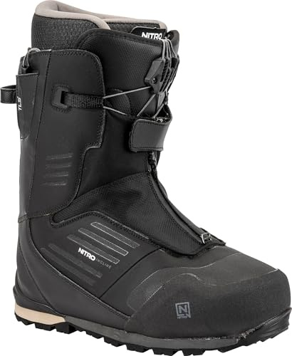 Nitro Incline TLS+ Bottes de Snowboard pour Hommes, Noir, 25.5