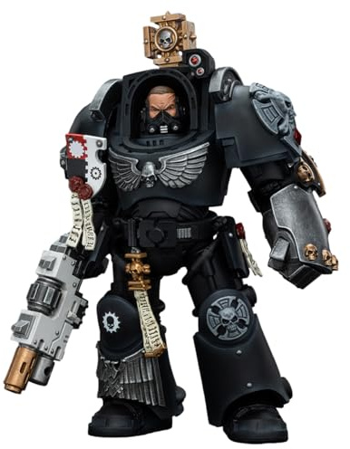 HiPlay JOYTOY Warhammer serie 40 K, Iron Hands Captain in Terminator Armour JT5116, 1/18 Scale Collectible Action Figure
