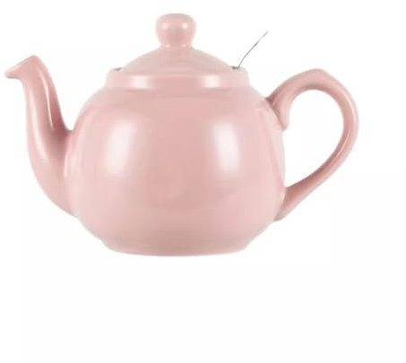 Tetera de cerámica inglesa moderna y sencilla con filtro, diseño pastoral de cerezo rosa, tetera portátil para preparar té de la tarde