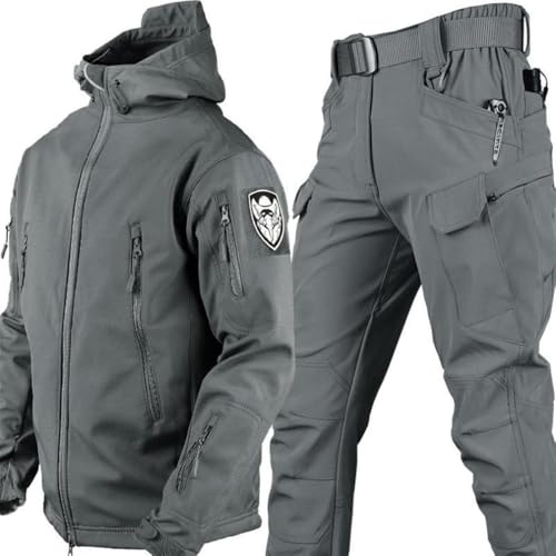 SAYEYBU Taktisches Kampfuniform-Set FüR Herren, Hemd- Und Hosen-Sets Cp-Tarnuniformen FüR Army Airsoft Paintball Jagd