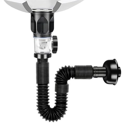 LYHYDMA Siphon de Lavabo Tuyau de vidange d'extension d'évier Tuyau de Siphon en P Flexible à Installation Rapide Anti-Fuite Universel Anti-Odeur Tuyau d'égout for la Cuisine et la Salle de Bain.