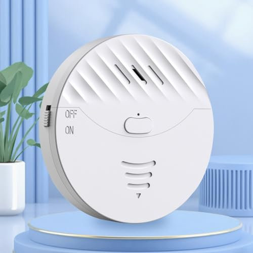 WiFi Door Window Alarm, For Tuya App Smart Window Glass Break Sensor, 130DB Vibration Sensor Glass Break Security For Home Garage Office(White)