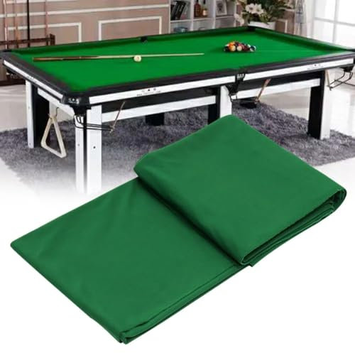 Billardkugel-Tuch, 7 Fuß/8 Fuß/9 Fuß Billardtisch-Filztuch, Nylon- und Filz-Hybrid-Billardball-Schutztuch mit 6 Stoffstreifen, geringer Schleifwiderstand, super Tuch-Dehnbarkeit, für Zuhause, Club,