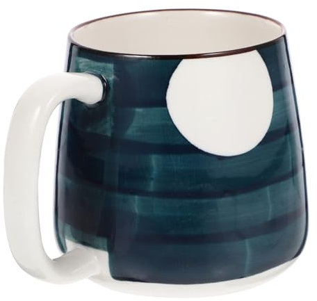 Japanese Hand-Painted Ceramic Mug Lid Large Capacity Tea and Coffee Cup for Afternoon Tea Decorative Porcelain Drinkware for Home