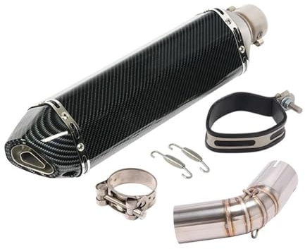 Motorrad Auspuff Schalldämpferrohr Motorradauspuffanlage Mittelrohr Verbindungsrohr Schalldämpfer Slip On Für SUZUKI Für VSTROM 1000 DL1000 DL 1000 2014-2019 Motorrad Auspuffschalldämpfer(F)