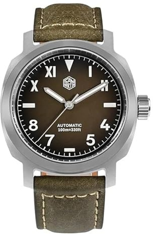 TACTICAL FROG San Martin 40mm Uhren für Männer SN065G Klassische Taucheruhr YN55 Automatikwerk Saphirglas leuchtende mechanische Armbanduhr 100m Wasserdicht