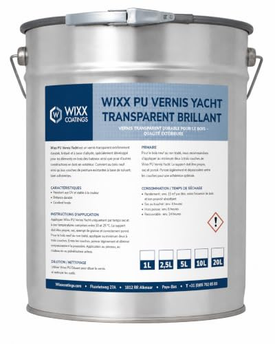 Wixx PU Yachtlack Transparent Hochglanz - 1L