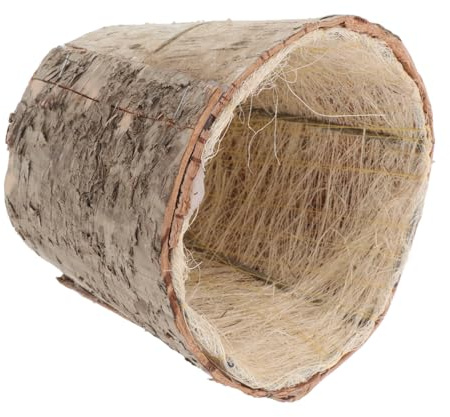 UPKOCH Maceta De Corteza De Abedul Rústica Redonda para Plantas Suculentas Macetero Multifuncional Estilo Farmhouse para Interior y Exterior Decoración De Hogar Oficina Patio y Balcón