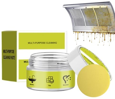 Pâte de nettoyage pour pierre, douce et polyvalente, 100 g | Pâte de nettoyage pour comptoir de granit, pour quartz, acier inoxydable, verre, métal, céramique, carrelage de cuisine, salle de bain