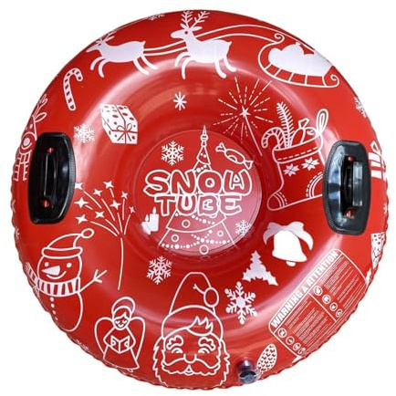 kesurpae Winter Snow Tube Portable Inflatable Sled With Deep Seat Ensures Balance Winter Activities Inflatable Snow Sled Mak Outdoor Toy Fun Family Activities New Year