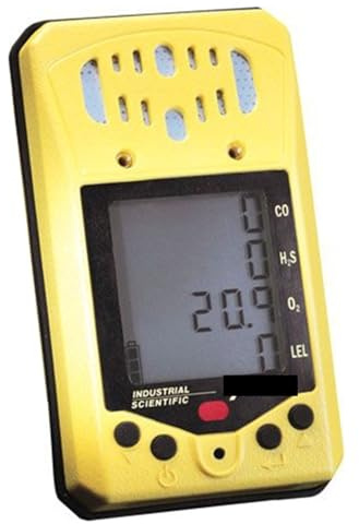 Four-in-One Gas Detector Multi-Gas Tester for Oxygen Combustible Gas Carbon Monoxide H2S High Accuracy(0-1000 ppm)