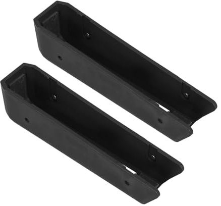 LALAFINA Supporto Salvaspazio in Plastica Nera Design Modulare Antiscivolo con Adesivo e Viti per Bilancia da Cucina Digitale per Organizzazione Cucina e Routine di Cottura Quotidiana